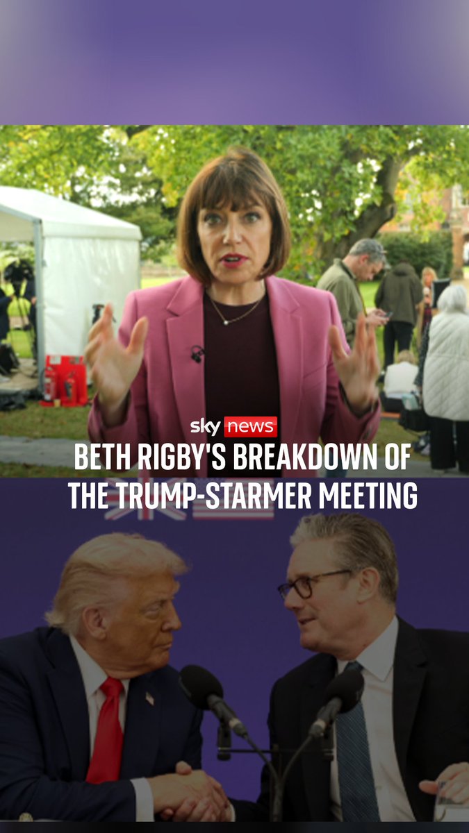 The news conference between Prime Minister Sir Keir Starmer and President Donald Trump lasted just under an hour, and a range of issues were raised. Sky's Beth Rigby has everything you need to know ⬇️
