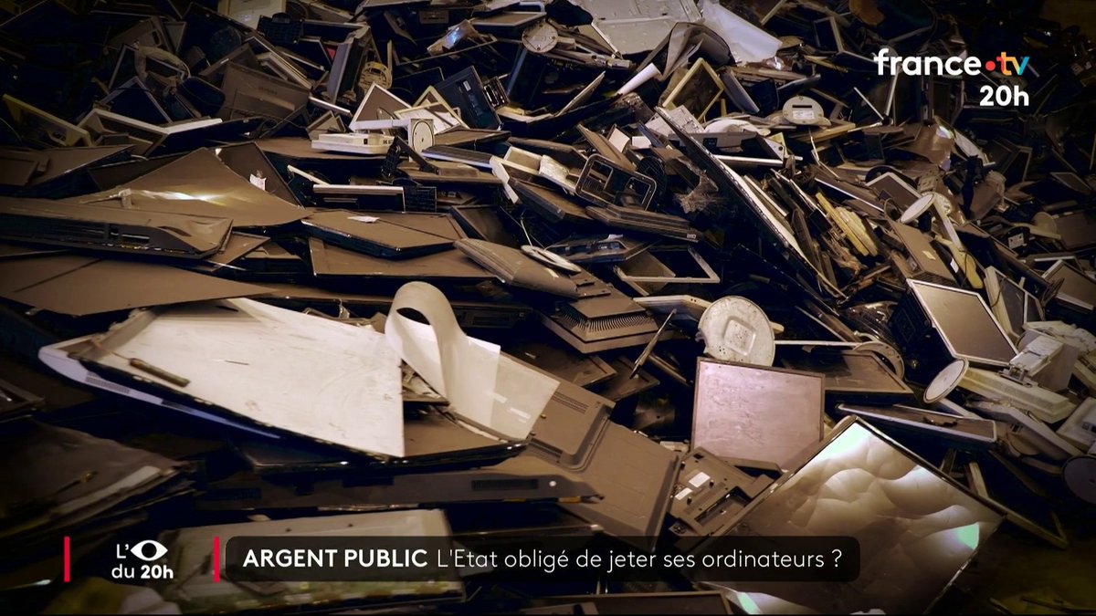 🔴💸 ENQUÊTE #JT20h : dans un mois, l’État obligé de jeter des dizaines de milliers d’ordinateurs devenus obsolètes ? Microsoft impose une nouvelle version de son logiciel… Et ça va coûter (très) cher. #Œildu20h