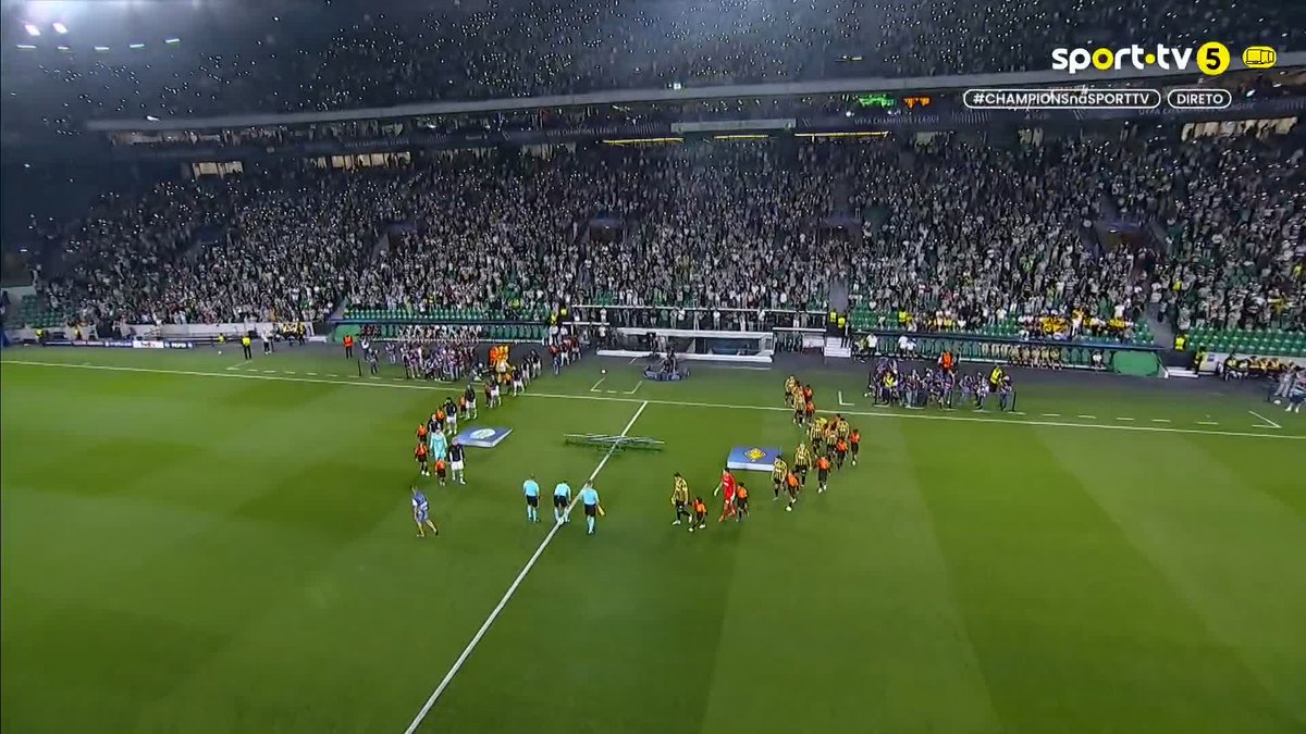 Sporting - Kairat começou com o hino da Liga Europa 💀