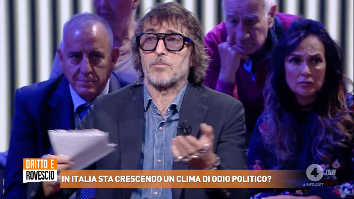 "Oggi la violenza politica in Italia, a parte rarissimi casi, è di estrema sinistra verso la destra". Giuseppe Cruciani a #drittoerovescio sul clima di odio politico