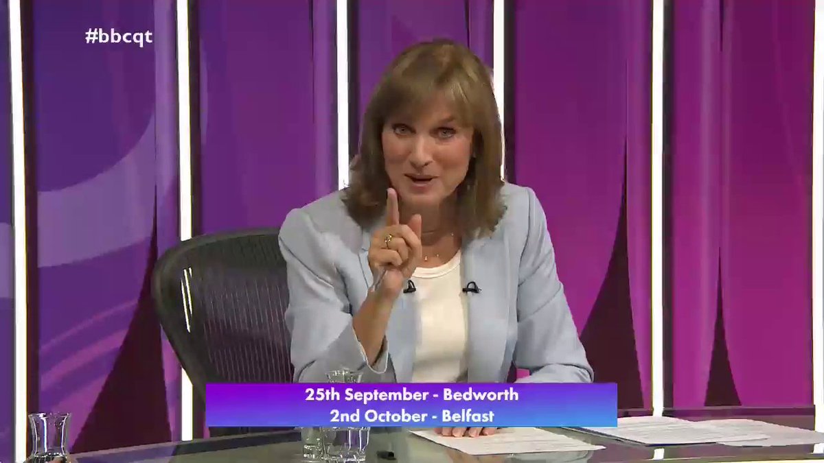 Thank you for joining us tonight for our Trump Special and the first programme of a new series We'll be back next week with an episode from Bedworth, and the following week from Belfast You can apply to be in either #bbcqt audience here: