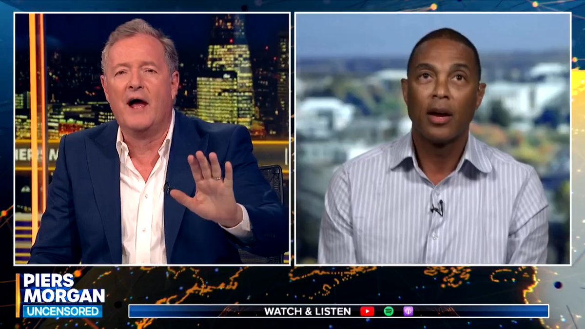 "I don’t appreciate being ambushed!” Don Lemon and Piers Morgan have a tense moment after Piers asks Don about his time at CNN. Watch more 👇 📺 Piers Morgan