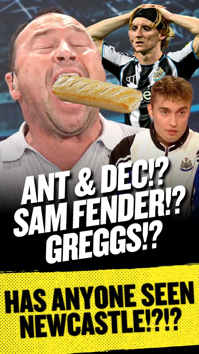 HAAAS ANYONE SEEN โ
NEWCASTLE โ
EDDIE HOWE โ
ANT & DEC โ
IBIZA FINAL BOSS โ
JASON TINDALL โ
SO MANY GOALS โ
SHOLA AMEOBI โ
SAM FENDER โ
PETE THE #NUFC FAN โ
GREGGS Jason Cundy didn't hold back on this Has Anyone Seen... ๐คฃ
