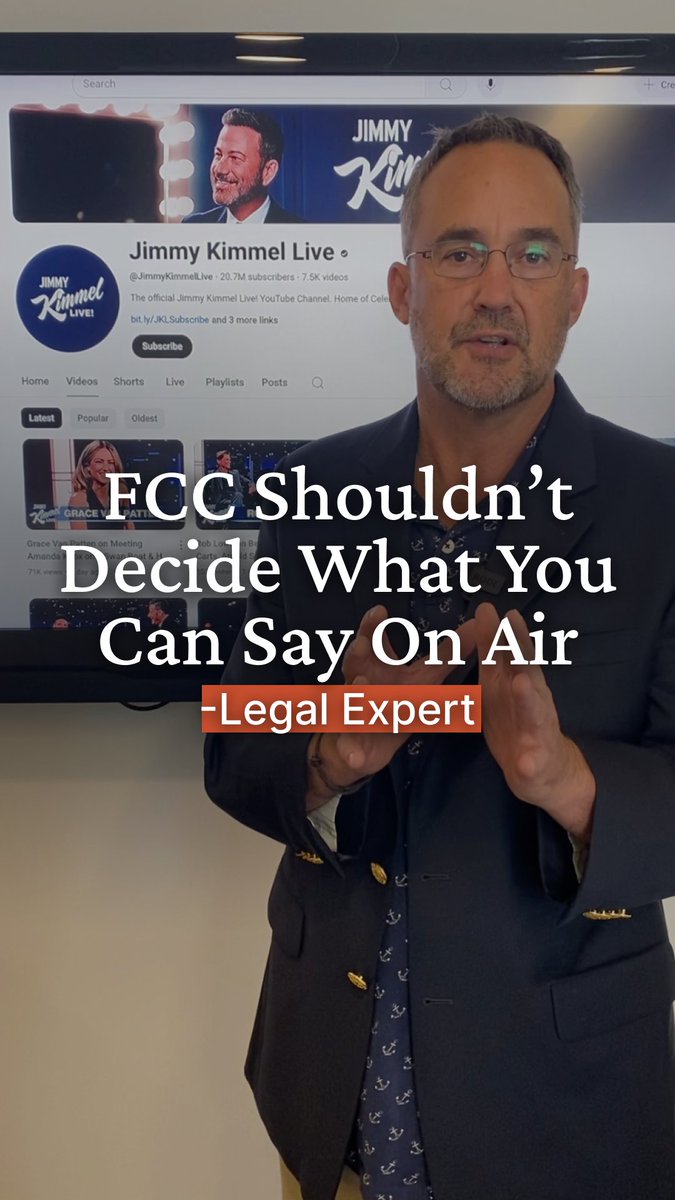 “It is difficult to imagine a more ominous and more horrendous violation of the basic principle of free speech.” Cato’s legal expert Clark Neily comments on ABC’s suspension of Jimmy Kimmel’s show after FCC pressure.