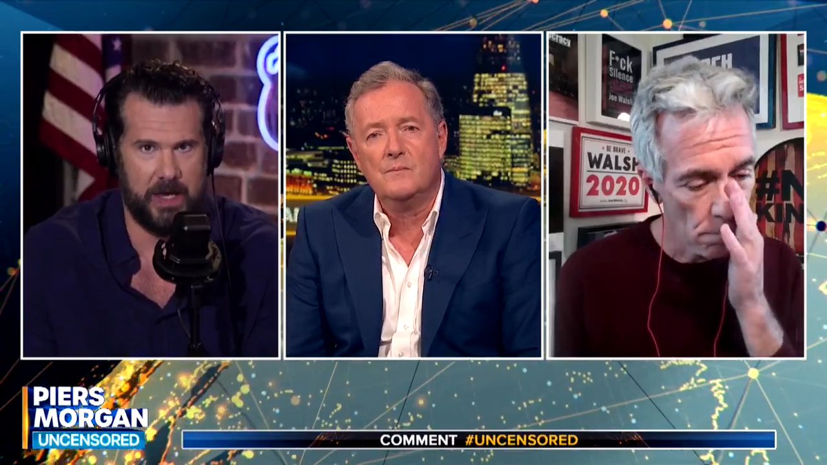 'We don't know if it's strawberry, chocolate, vanilla, acid or concrete - do you stop him, do you hurt him?' Steven Crowder asks Joe Walsh if stop a milkshake attack on someone like Charlie Kirk. 📺 Piers Morgan | Steven Crowder | Joe Walsh