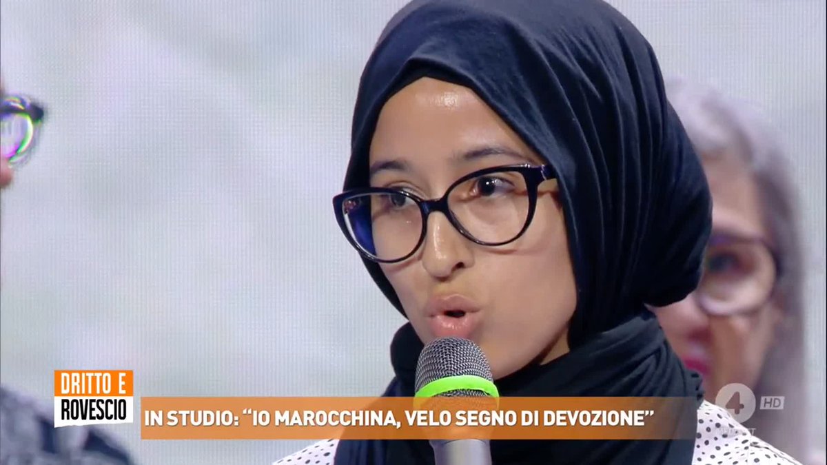 "Per me essere musulmana è libertà e uno stile di vita. Per me il velo non è una forma di oppressione bensì una corona che non copre le mie idee ma solo i miei capelli". #drittoerovescio