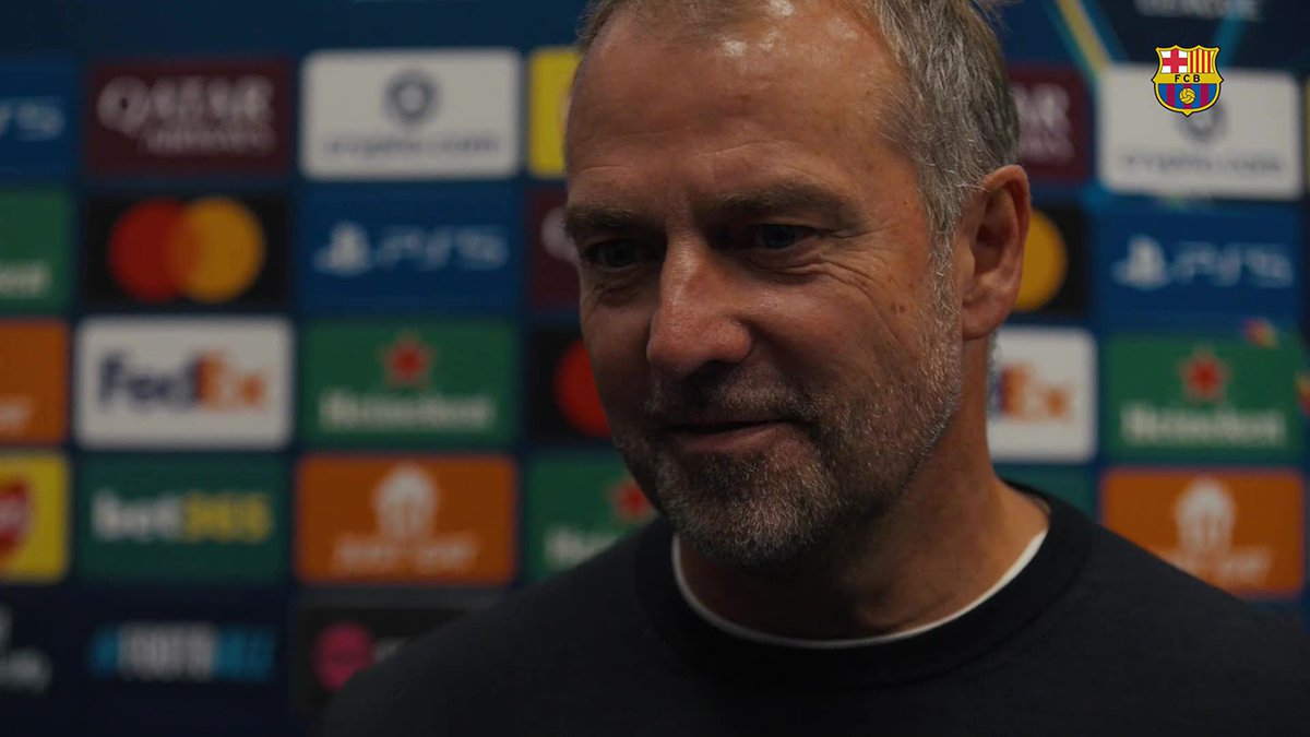 🎙️ Hansi Flick and Marcus Rashford on our big win in the first Champions League match: