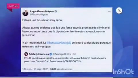 Morena prometió eliminar el fuero pero no cumplió. Ahí están Salgado Macedonio y Cuauhtémoc Blanco, con todo y su impunidad. Ahora, una diputada de Morena enfrenta acusaciones muy graves del gobierno de Estados Unidos. Debe ser investigada, sin fuero: