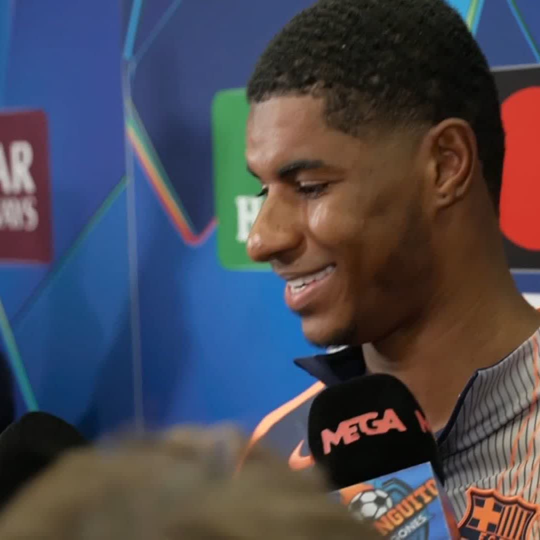 "Everybody dreams of winning the Champions League with Barca" 🏆 Marcus Rashford reacts to scoring twice for Barcelona against Newcastle last night.