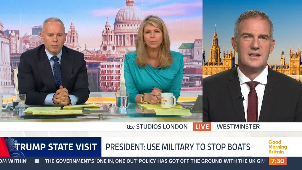 'Do you agree with President Trump that illegal immigration destroys countries from within?' Kate Garraway and Rob Rinder question the Business Secretary Peter Kyle on immigration after the President suggested involving the military.