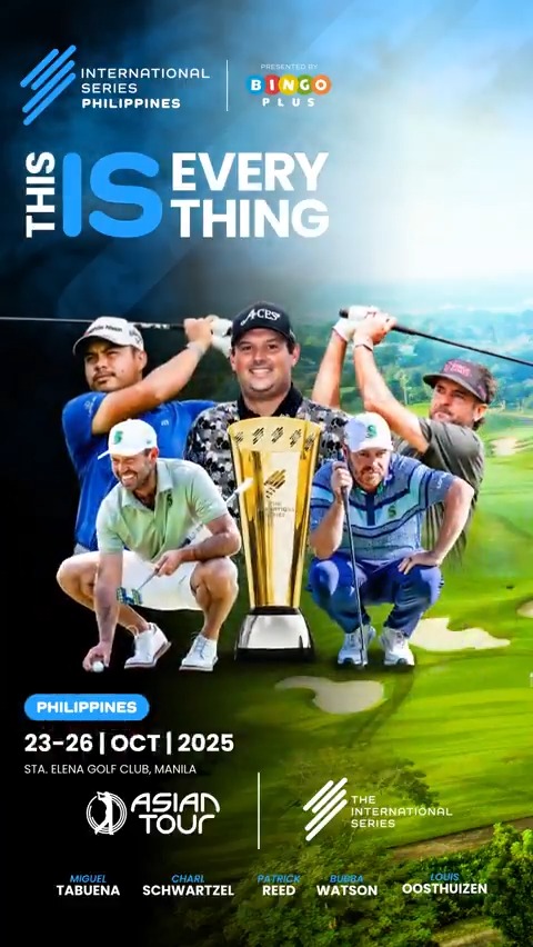 BingoPlus Brings the Game to the Green! 🏌️‍♂️ Join us at the International Series Golf Tournament on October 23–26, 2025