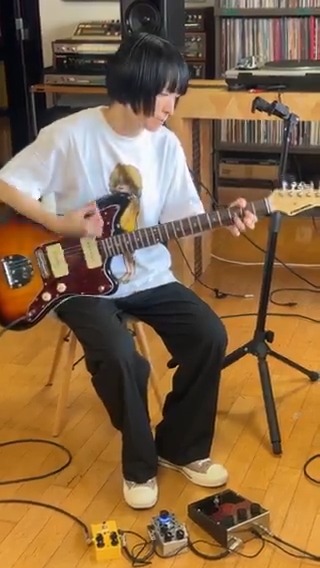 田渕ひさ子さんがPLAYTECHのJM250を弾いてくださいました🥹