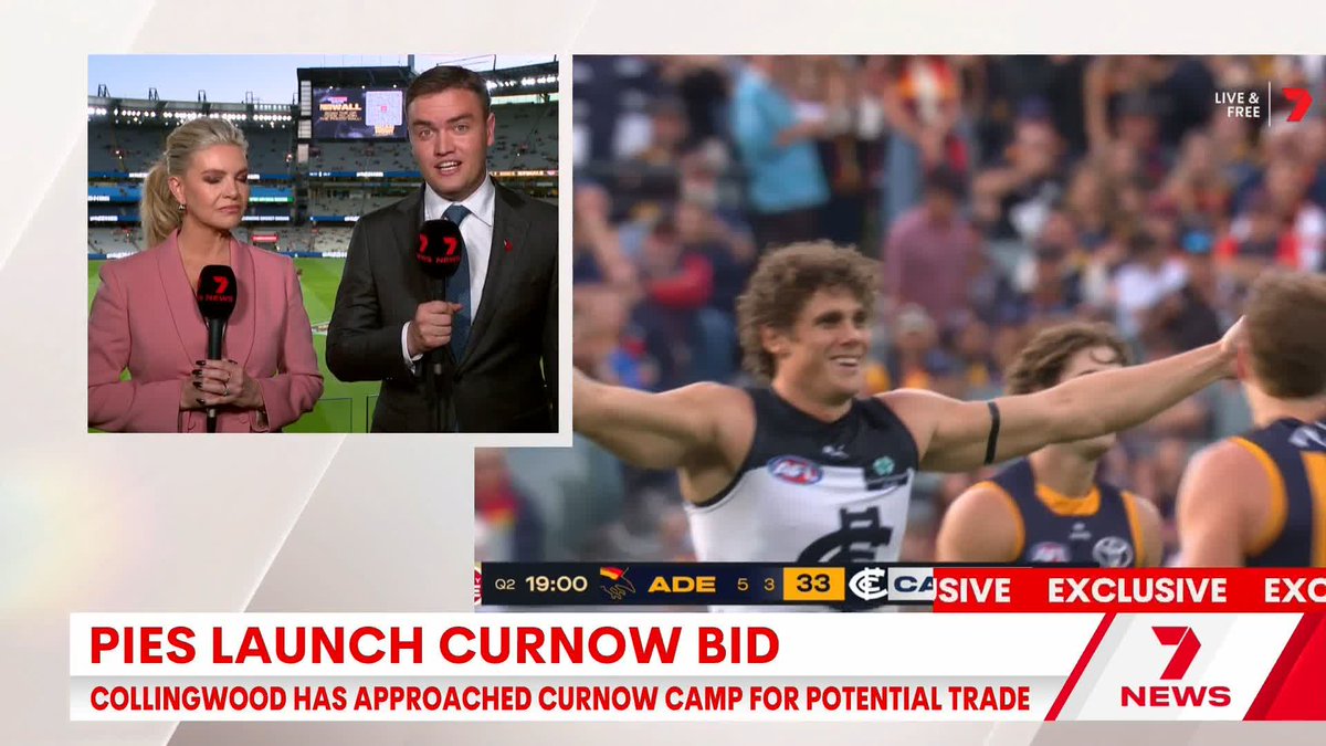 .Xander McGuire reports Collingwood is 'launching an audacious bid to land Charlie Curnow' 👀