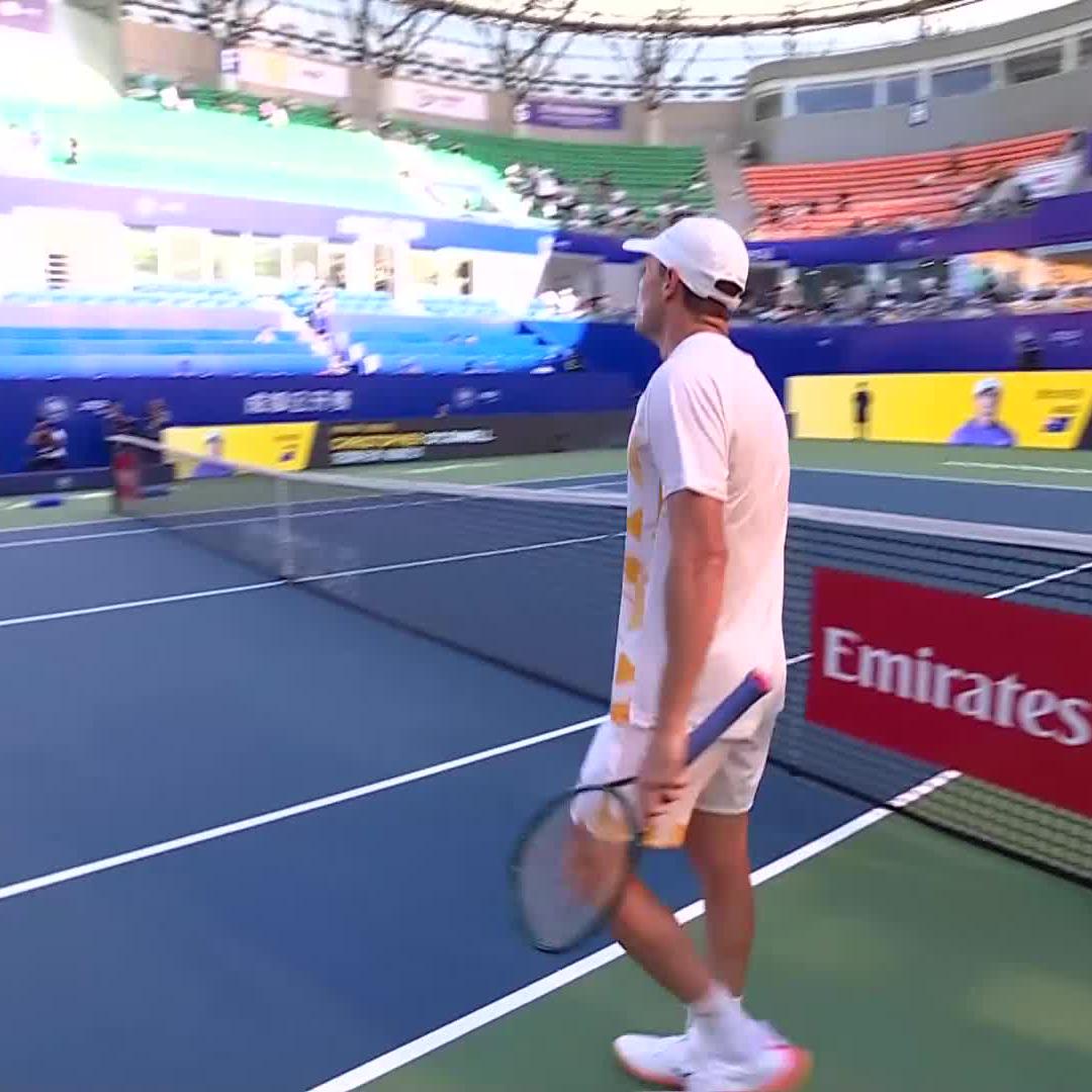 Back in the #ChengduOpen Quarter-Finals! 💪 Christopher O’Connell defeats home favourite Zhou Yi 6-2 6-4 💥