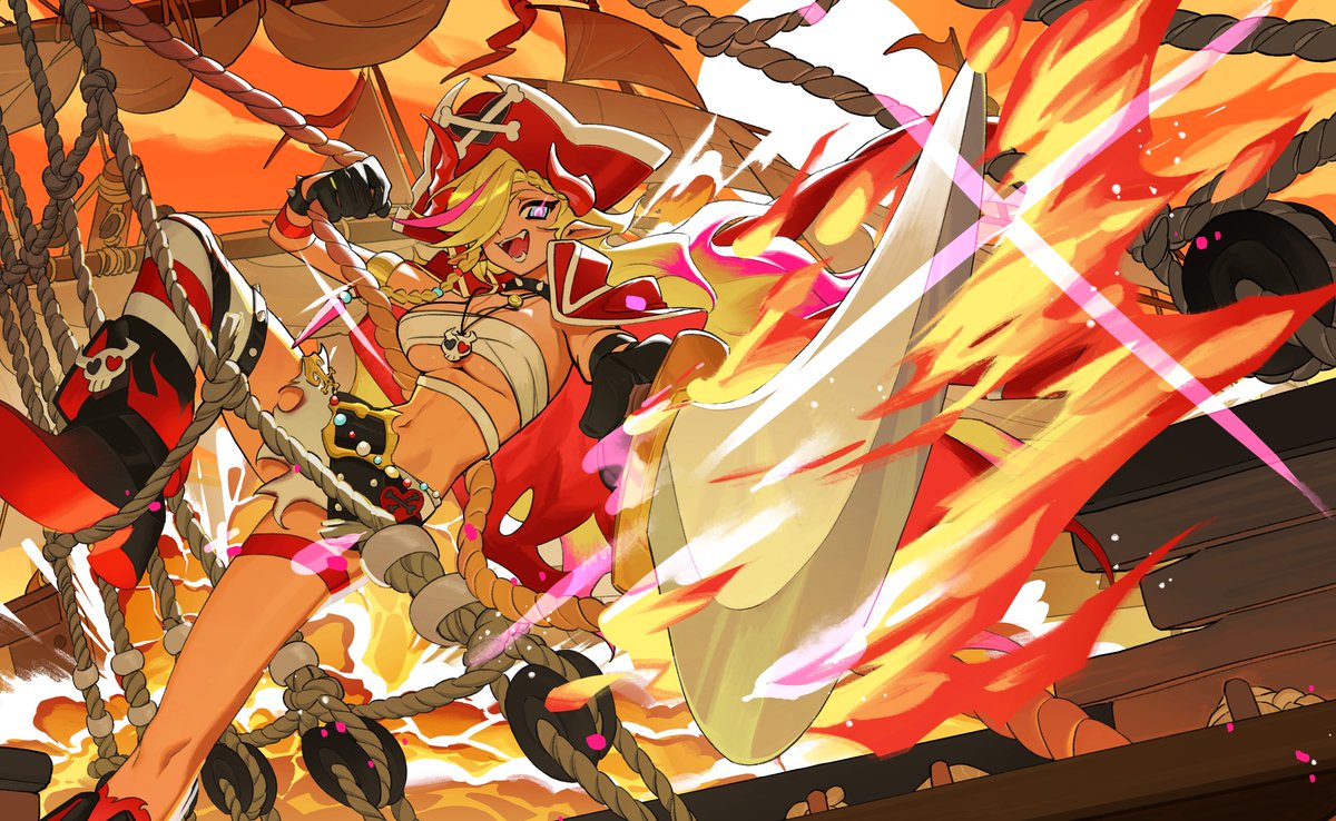 【Muse Dash】Flametide (Official MV)【焚海ノ魔賊 リン キャラクターソング】 🔗： すべてを焼き払う それがあんたらへの刑罰よ ワレより熱い存在はいない - Written and performed by As December Falls Composed by: Bethany Hunter, Ande Hunter, Timmy Francis Lyrics by: Bethany Hunter Singer: Bethany Hunter Illust: 狗肉（peropero）, 飞鱼纪,kafun,Hanaseto_ Animation: 树海（peropero）,再会-reunion（peropero） Movie:一击即溃 #MuseDash