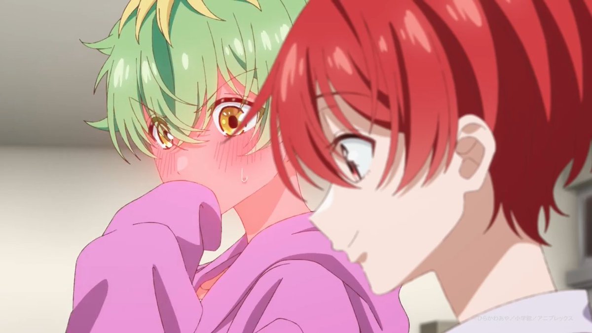 ❤️💙.*･ﾟ #案外チョロい3秒前 ･*. 🧡💚 「なんでキミまで出てくるんスか…」 🏠home.11「わかってた、コト。」 🧩#帝乃三和 は案外、チョロい。 📺毎週水曜24:30～放送中!!! #帝乃三姉妹