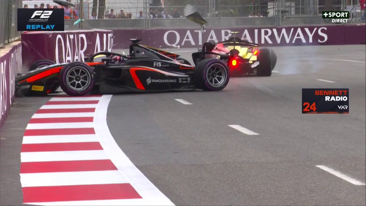 QUEL ACCIDENT EN #F2 😱 Incompréhension entre Roman Stanek et Josh Bennett et énorme contact 💥 #AzerbaidjanGP
