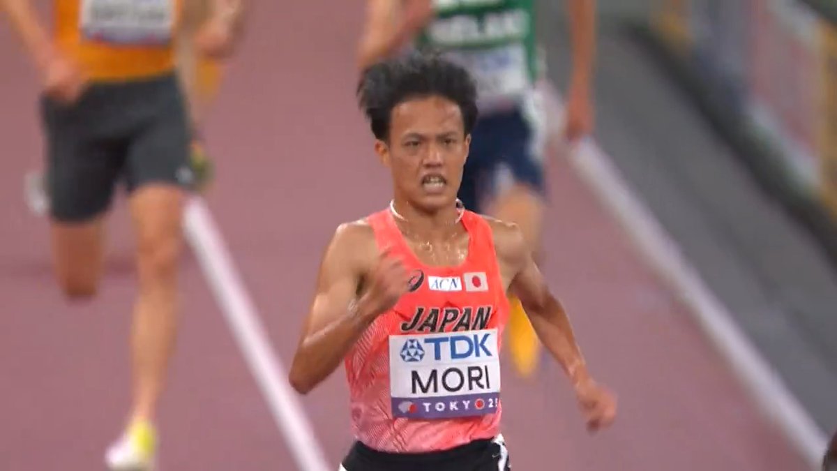 【東京世界陸上】 ✅男子5000m 予選 1組 世界陸上初出場✨ 🇯🇵#森凪也 15位 13分29秒44 決勝進出ならず 📺TBS系 生中継 ⚡️TVerでは放送同時 & 全49種目LIVE配信⚡