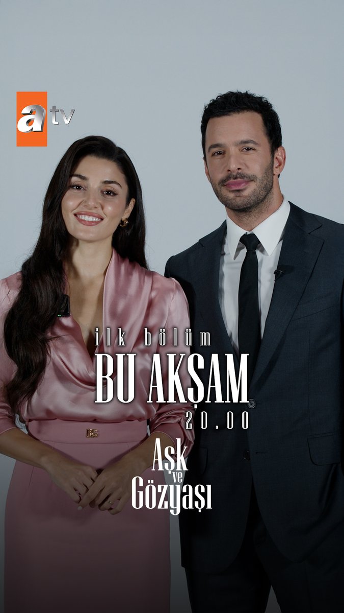 Aşkın ve acının en gerçek haline tanık olmaya hazır mısınız? Aşk ve Gözyaşı bu akşam başlıyor! İlk bölüm bu akşam 20.00’de atv'de! ♥ #AşkveGözyaşı Aşk ve Gözyaşı