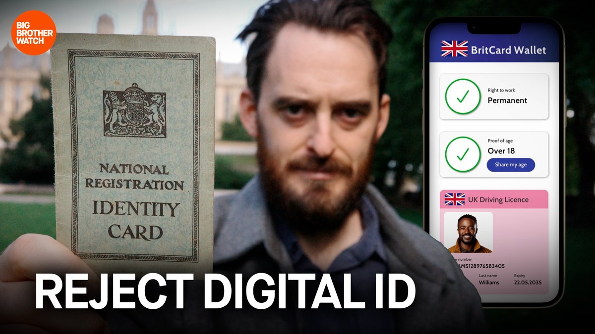 ⚠️ History warns us against digital ID. Keir Starmer recently told his Cabinet & the media that he is considering plans for a mandatory digital ID scheme, which could give the state enormous control & treat the population with suspicion. They must reject these plans.