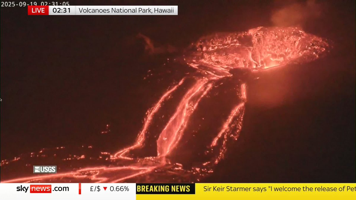 Hawaii’s Kilauea volcano, one of the most active in the world, is erupting once again. If, like Samantha Washington, you can watch it erupt all afternoon, make sure you are following our Sky News livestream on YouTube 🌋