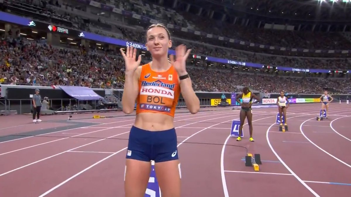 【東京世界陸上】 ▶️女子400mハードル 決勝 ✨👑連覇達成👑✨ 🥇🇳🇱ボル 選手 51秒54(今季世界最高記録) 🥈🇺🇸ジョーンズ 52秒08 🥉🇸🇰ザプレタロバー 53秒00 📺TBS系 生中継 ⚡️TVerでは放送同時 & 全49種目LIVE配信⚡