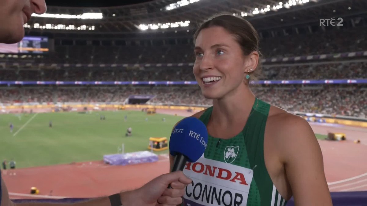 "We don't even have time to go to the toilet" - A hectic first day for heptathlete Kate O'Connor but she is in the silver medal spot ahead of the final three events tomorrow 📺Watch the #WorldAthleticsChamps on RTÉ2 and RTÉ Player