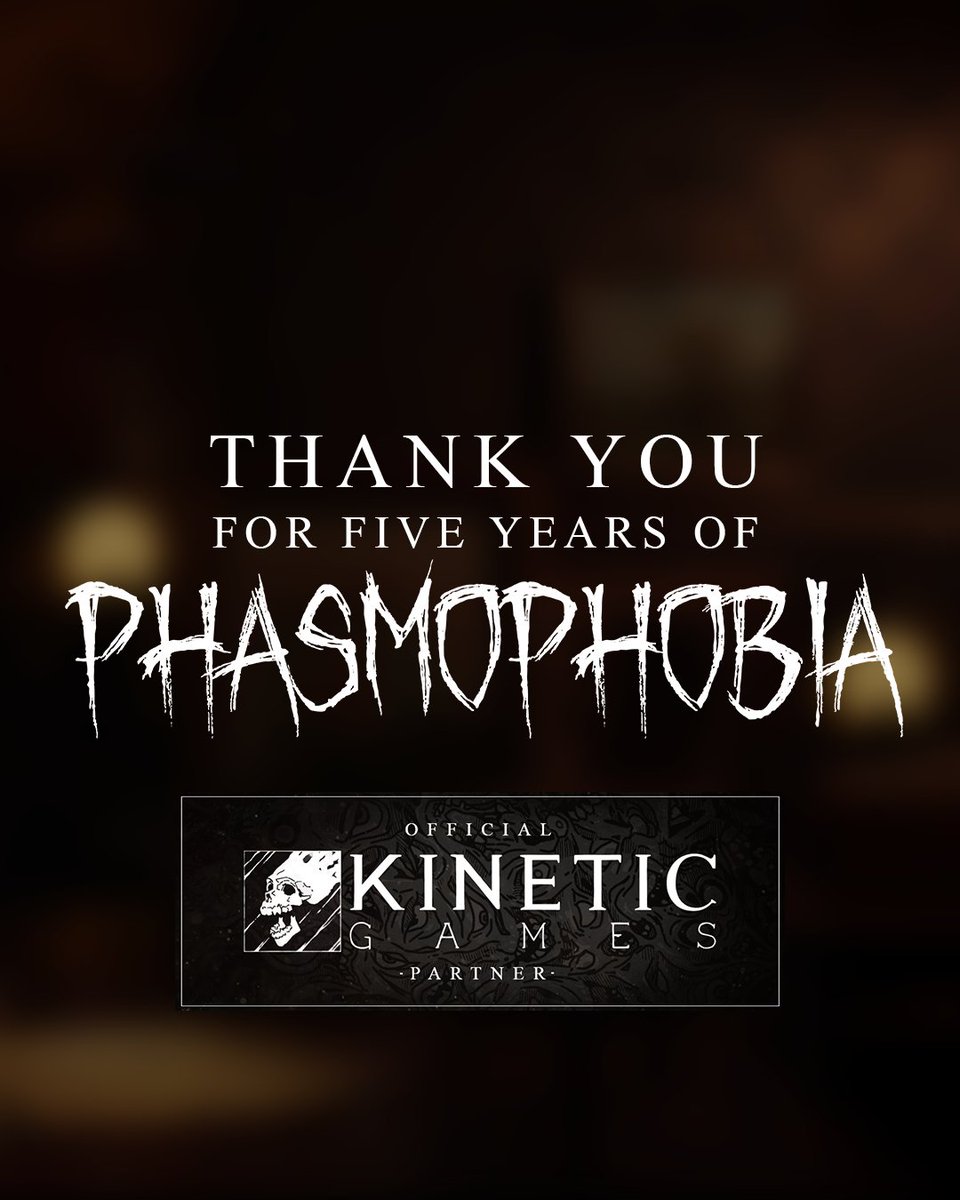 And now a message from the Official Kinetic Games Partners, who have been with us since the early days. Thank you for all you do for #Phasmophobia!