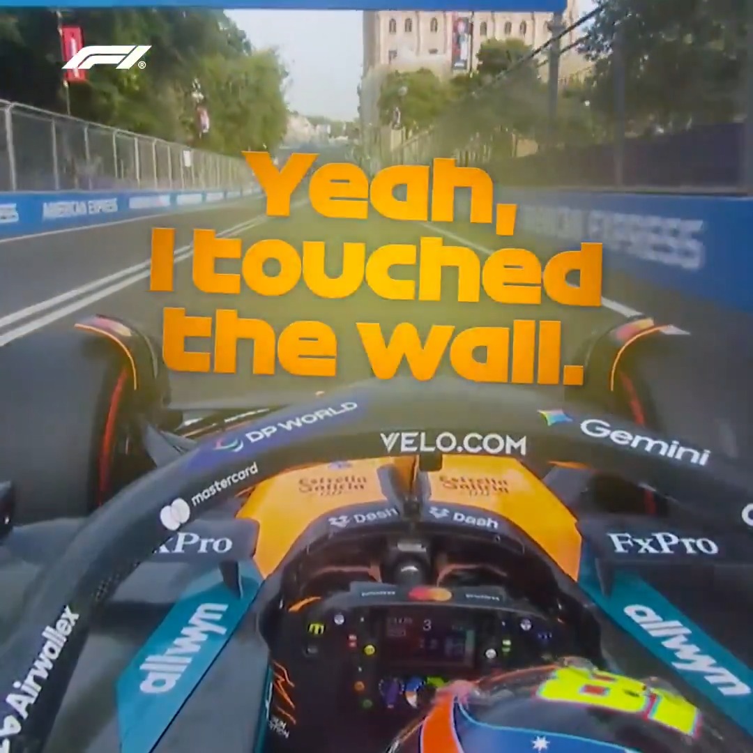 Both McLarens found the barriers in second practice 💥😮💥 #F1 #AzerbaijanGP