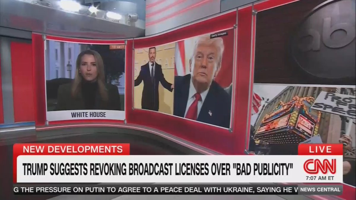Reporter: It's a sharp turn from the early days of Trump's second term, when he signed an executive order that he said would ban government censorship and restore free speech. We have seen an escalation of efforts to clamp down on criticism of Trump and his administration.