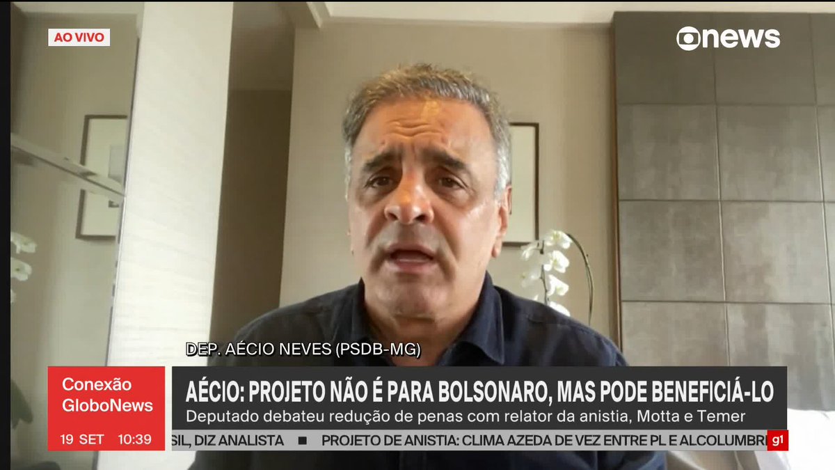 Blog: O deputado federal Aécio Neves (PSDB-MG) disse, em entrevista ao, que a PEC da Blindagem é um retrocesso. "Lamento essa aprovação profundamente", Aécio já é blindado pelo STF. A Globo está desenterrando defunto. ANISTIA AMPLA GERAL E IRRESTRITA.