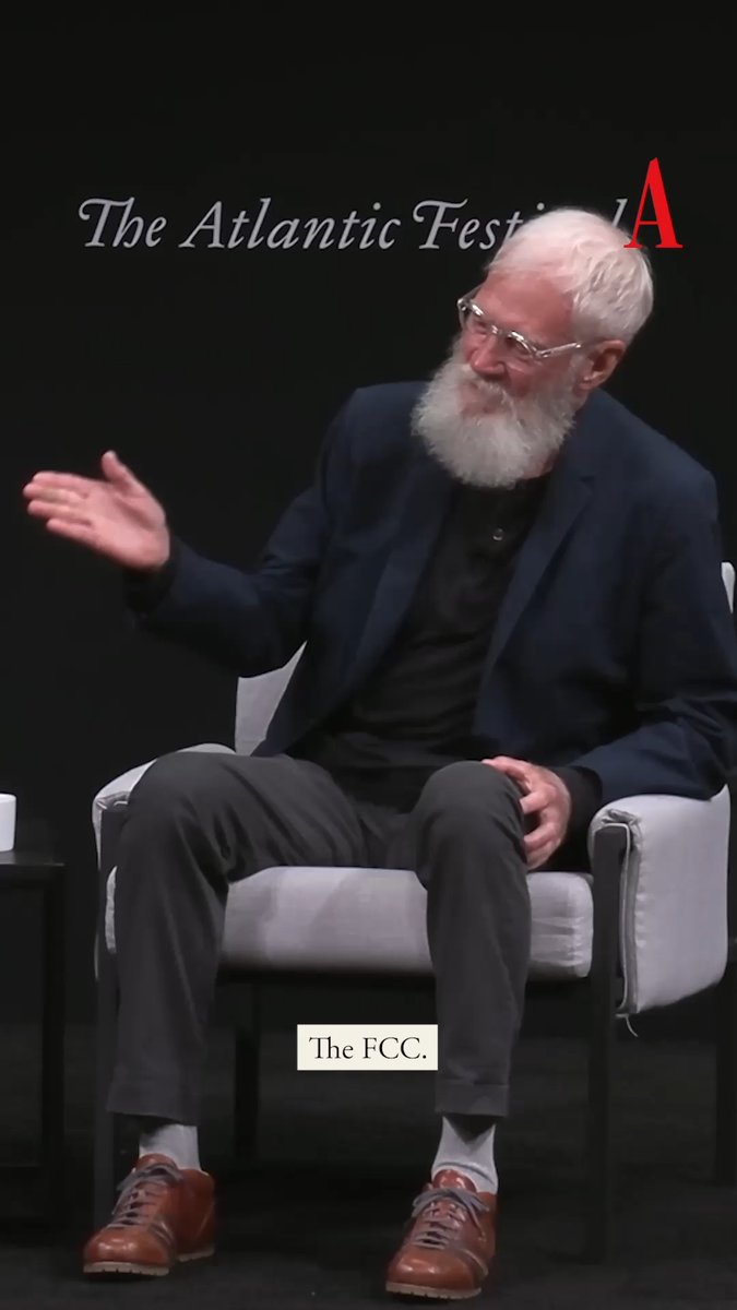 David David Letterman to Jeffrey Goldberg on FCC Chairman Brendan Carr: “Who is hiring these goons—Mario Puzo?” Watch more: #TAF25