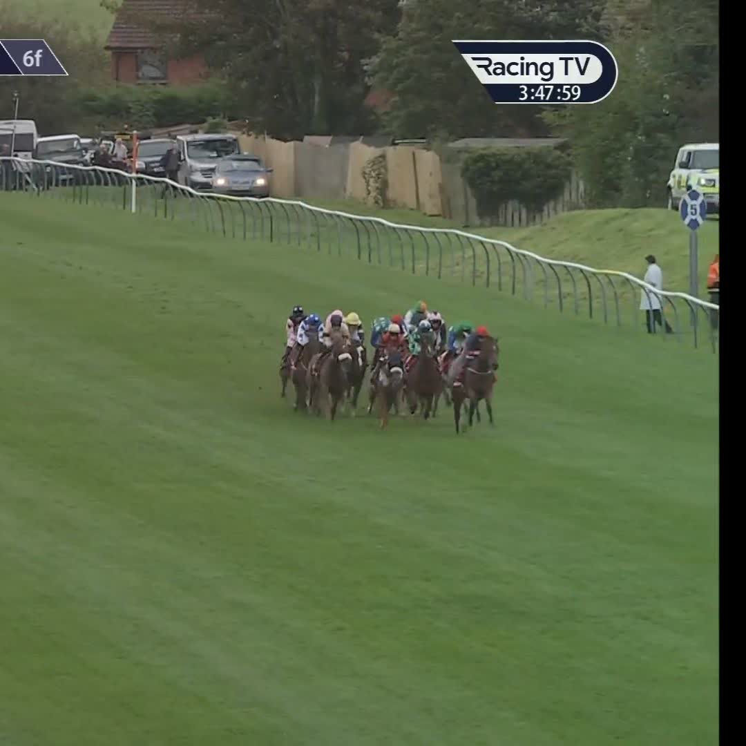 Eternal Sunshine was the hot favourite for the Ayr Bronze Cup, but her backers couldn't account for this... A great sit and a mighty run in the circumstances to take third after a bold run for much of the way 👏