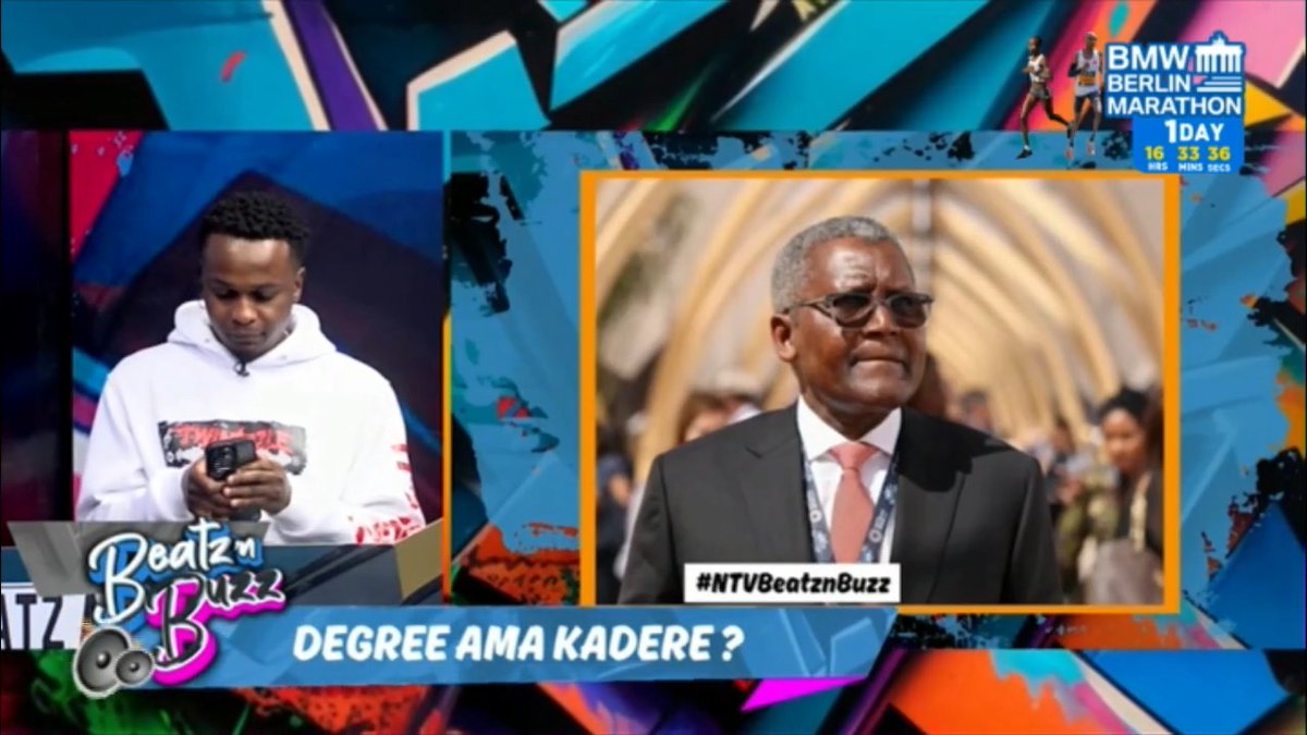 Degree Ama Kadere? Aliko Dangote reveals that his company truck drivers earn more than Nigerian graduates - 210,000 - 280,000 Nigerian Naira (about KSh 18,000 - KSh 23,000). #NTVBeatznBuzz