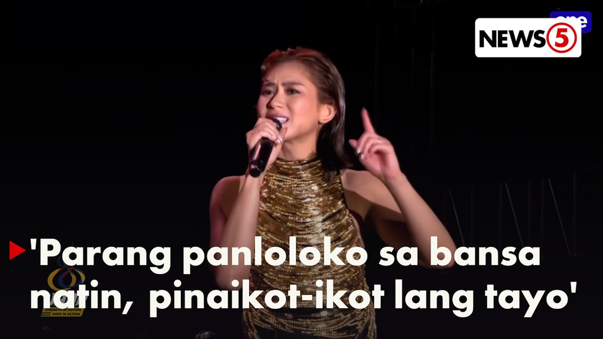 'PINAIKOT-IKOT LANG TAYO, TAMA NA' Nag-iwan ng mabigat na mensahe si popstar royalty Sarah Geronimo sa gitna ng kanyang "Ikot-Ikot" performance sa opening ceremony ng 88th season ng UAAP ngayong Biyernes, Sept. 19. For more latest stories, visit us at