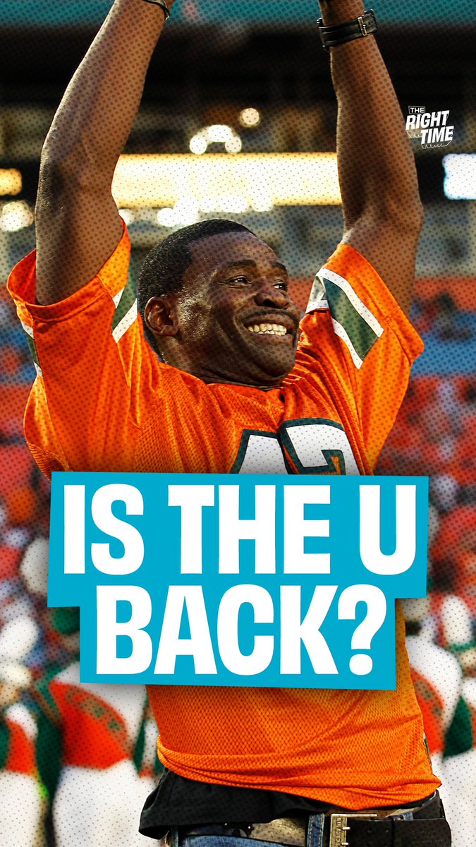 Is the University of Miami back? ๐ โWhat I find interesting about Mario Cristobal coaching that team is that he is like the forgotten scion of Saban.โ