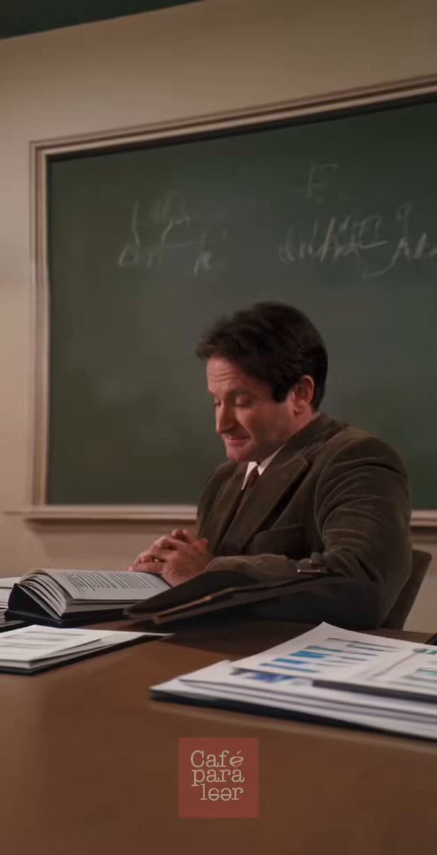 "Las palabras y las ideas pueden cambiar el mundo" 🎬 Robin Williams - La Sociedad de los poetas muertos
