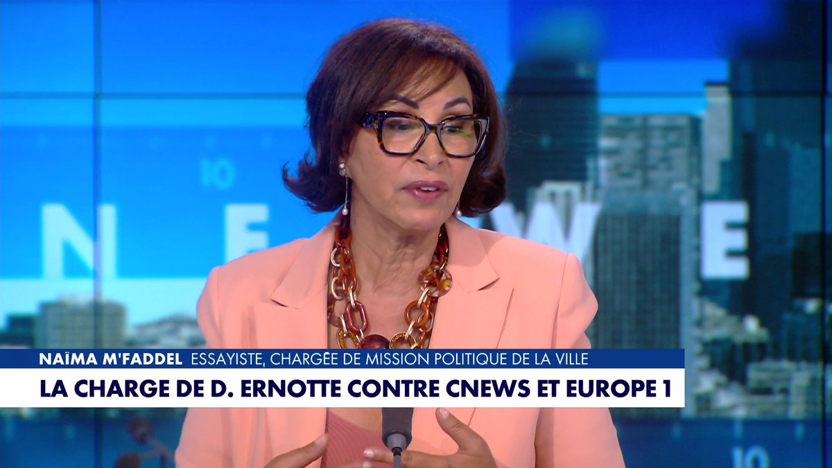 Naïma M'Faddel : «CNEWS gêne Mme Ernotte parce que, nous, on aborde la réalité. Les Français voient le réel. Ils voient une chaîne qui leur parle de leur quotidien. C'est sur CNEWS qu'on trouve le plus de diversité.» #Punchline
