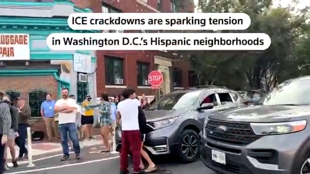 ICE crackdowns are sparking tension in Washington DC's Hispanic neighborhoods, where federal agents have been a regular presence since August. Residents have begun pushing back, filming and sharing information among themselves
