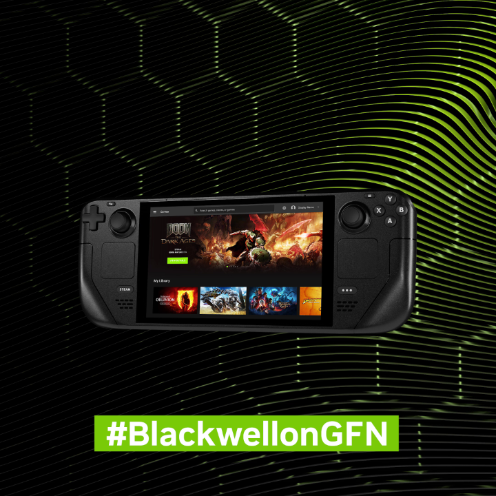 Don't forget about this gaming bundle & the top-tier experience that'll come with! ๐Steam Deck, ASUS ROG Swift 27" 4K 240Hz G-SYNC Monitor, Logitech G920 racing wheel, & more! ๐ To enter: 1. Follow ๐ฉ๏ธ NVIDIA GeForce NOW 2. Reply using #BlackwellonGFN 3. Which game got you into gaming?
