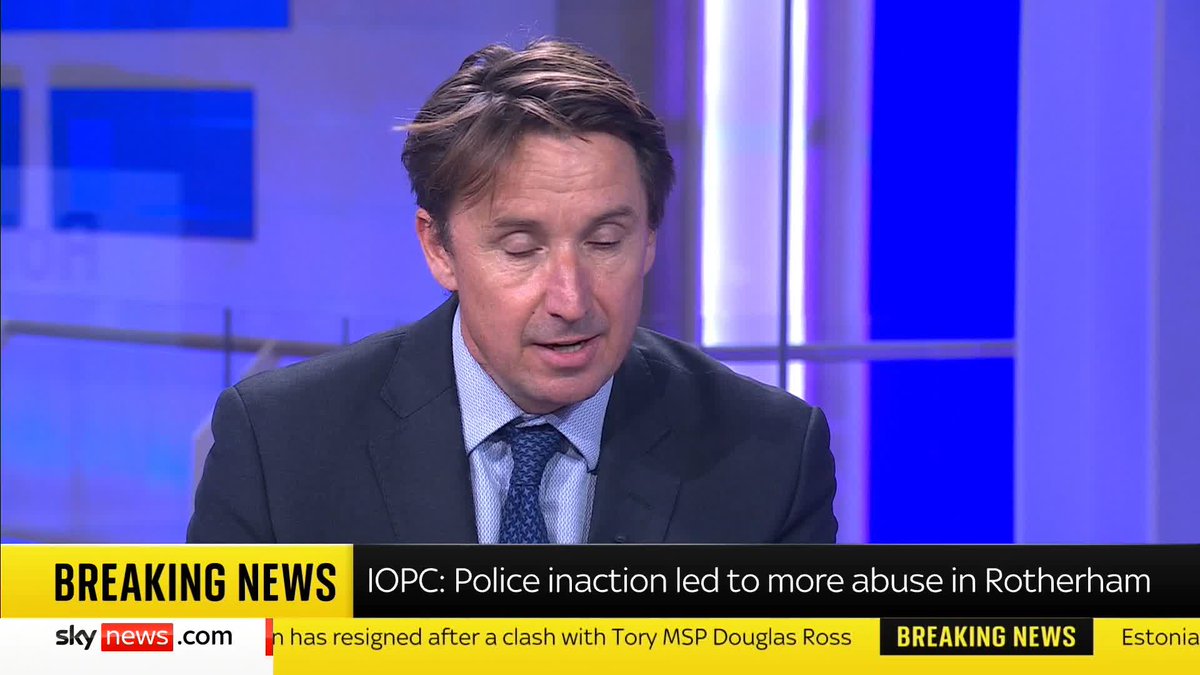 South Yorkshire Police had the names of some sexual abusers in Rotherham 14 years before they were convicted, and their inaction allowed more children to be abused, a police watchdog report has found. Jason Farrell has the latest. 📺 Sky 501
