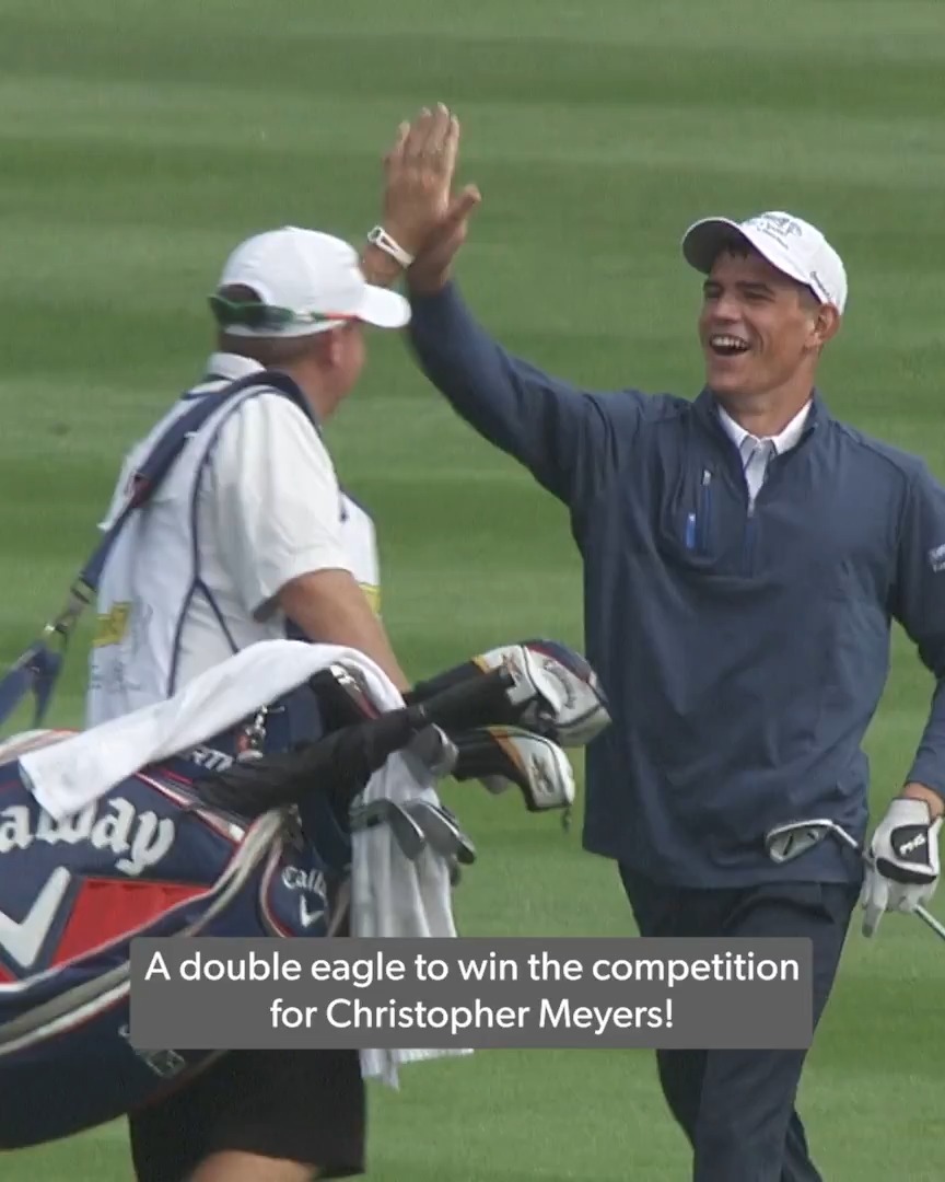 WALK-OFF ALBATROSS FOR THE WIN AT PEBBLE BEACH!! 💥 17-year-old Christopher Meyers closed out the 2014 PURE Insurance Championship in style as a high school senior. #TOURVault