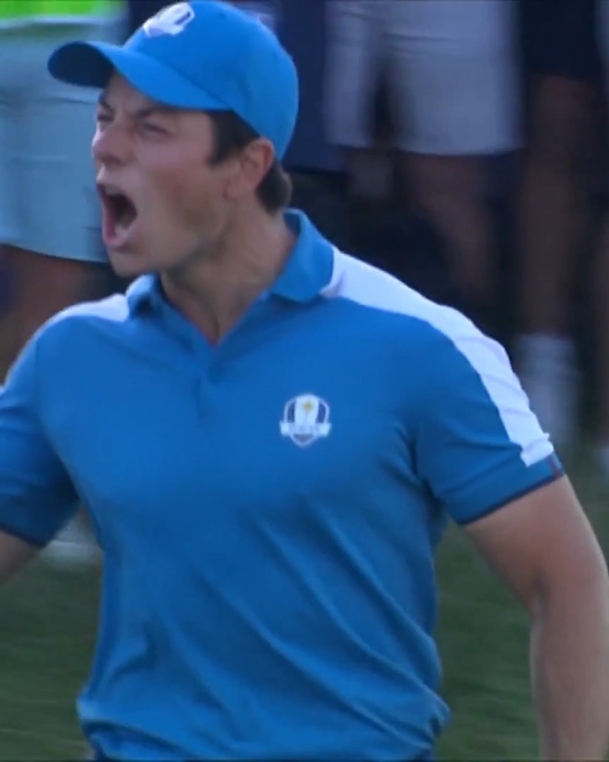 Viktor Hovland is CLUTCH. He opened his 2023 match with a chip-in birdie! @RyderCup | Ryder Cup Europe