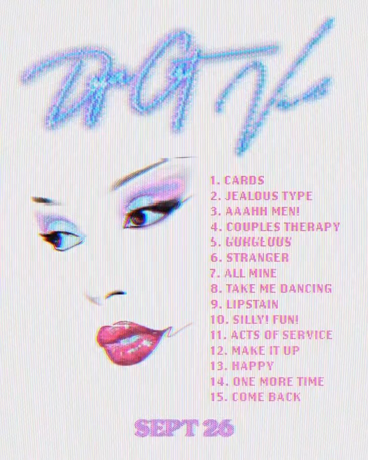 Doja Cat reveals the official tracklist for her album “Vie.” Out next Friday.