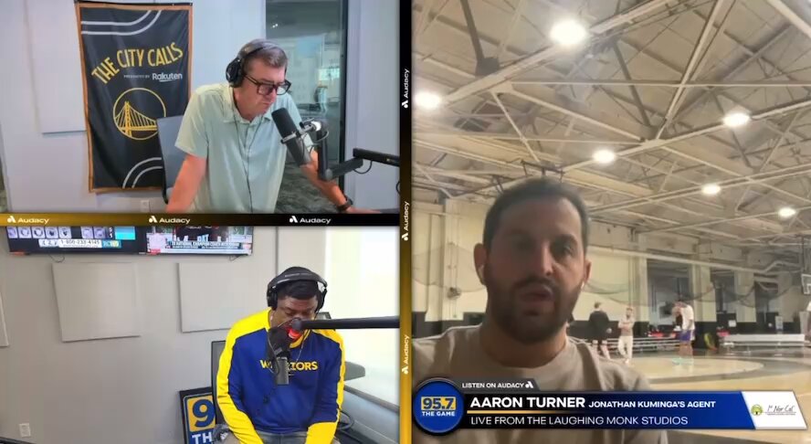 Jonathan Kuminga’s agent Aaron Turner on Kuminga’s mindset right now. “He wants a chance to start every night and finish every night.” (w/Steiny & Guru)