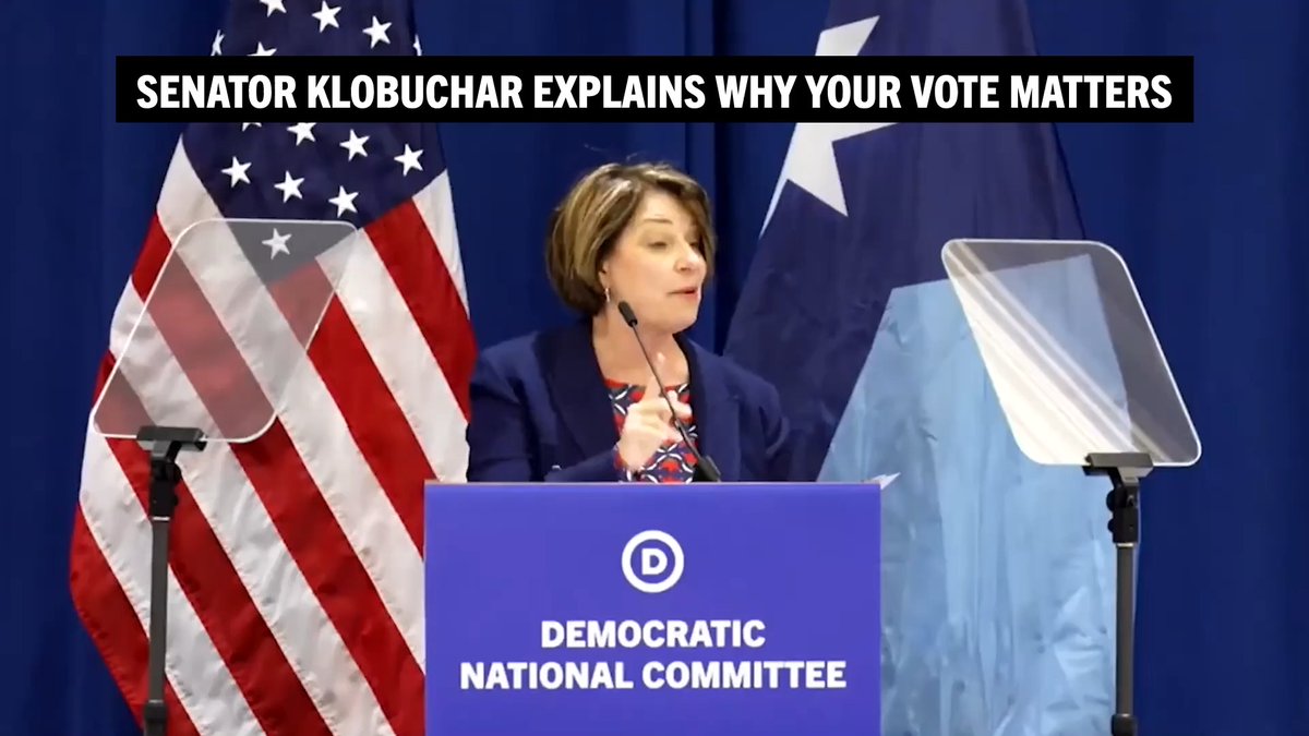 Senator Amy Klobuchar breaks down the importance of YOUR vote.