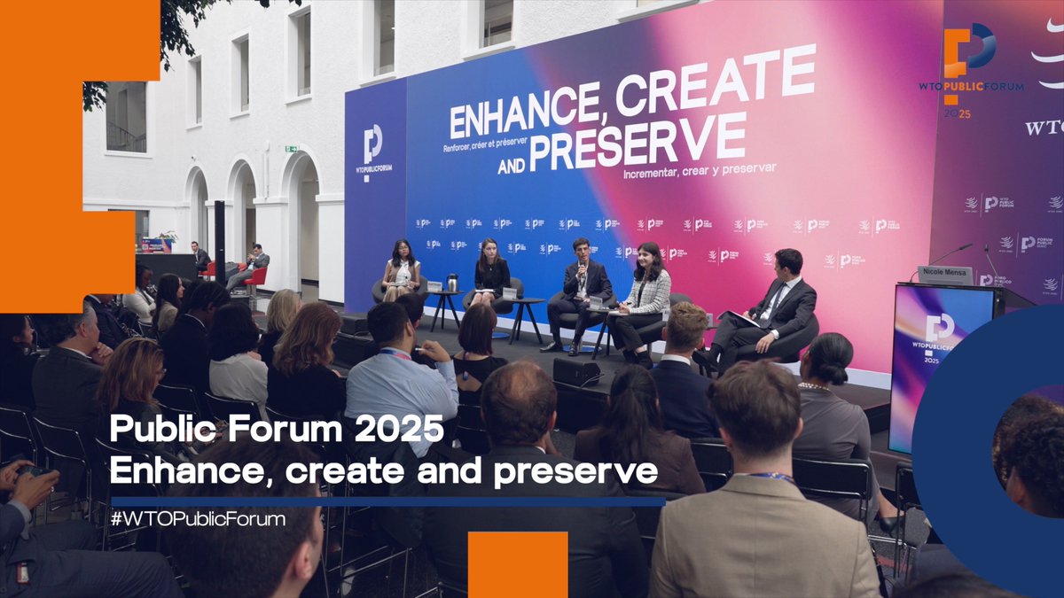 Leaner, more focused and full of substance! In two days, the #WTOPublicForum 2025 discussed trade amid global uncertainty and the digital transformation reshaping the global economy.