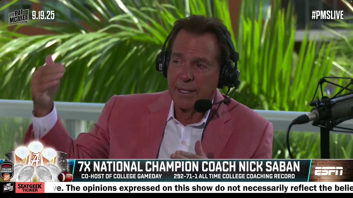 "Nobody has created greater expectations for anybody than what we've all created for Arch Manning. ... I think that creates a lot of anxiety with players and I think that anxiety really hurts their development." Nick Saban shares his thoughts on Arch Manning and the expectations that are on him ✍️ (via Pat McAfee)