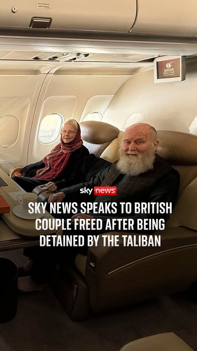 . Cordelia Lynch speaks to British couple Barbie and Peter Reynolds, who were detained by the Taliban in February 2025. ⁠ The couple has now been freed after mediation led by Qatar.⁠