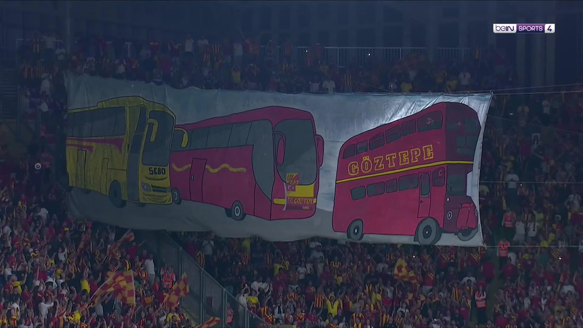 🔥 The most incredible tifo you’ll see! 👀 Göztepe fans welcomed their team in stunning fashion… and to top it off, they thrashed Beşiktaş. A perfect night at the Göztepe Gürsel Aksel Stadium! #Göztepe #Besiktas #beINSPORTS